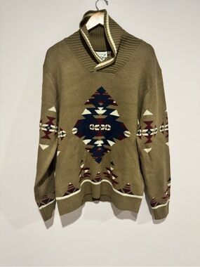 Cotton Rye XL Aztech sweater Tan